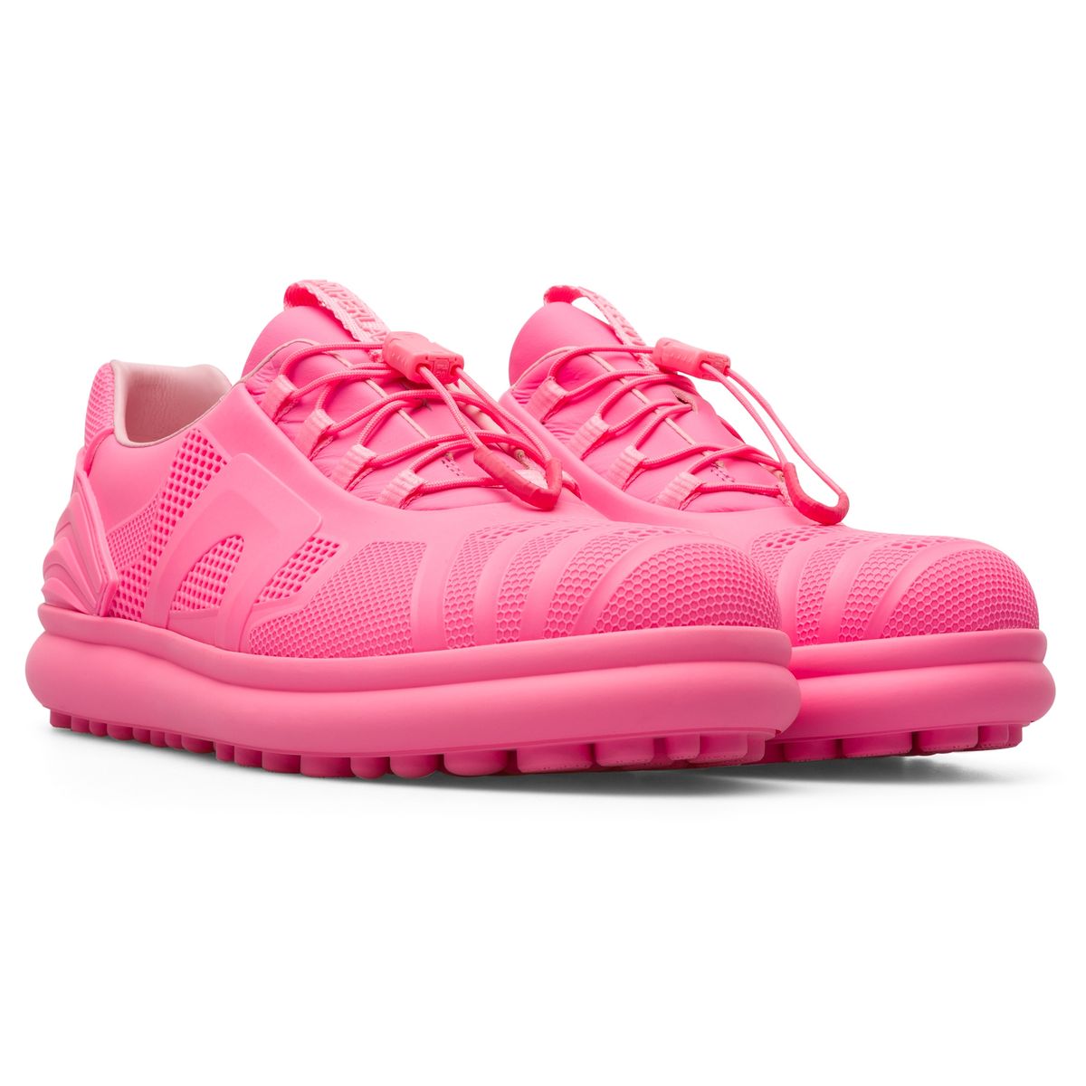 Camper Pelotas Protect Femmes Rose Cuir Chaussures De Sport